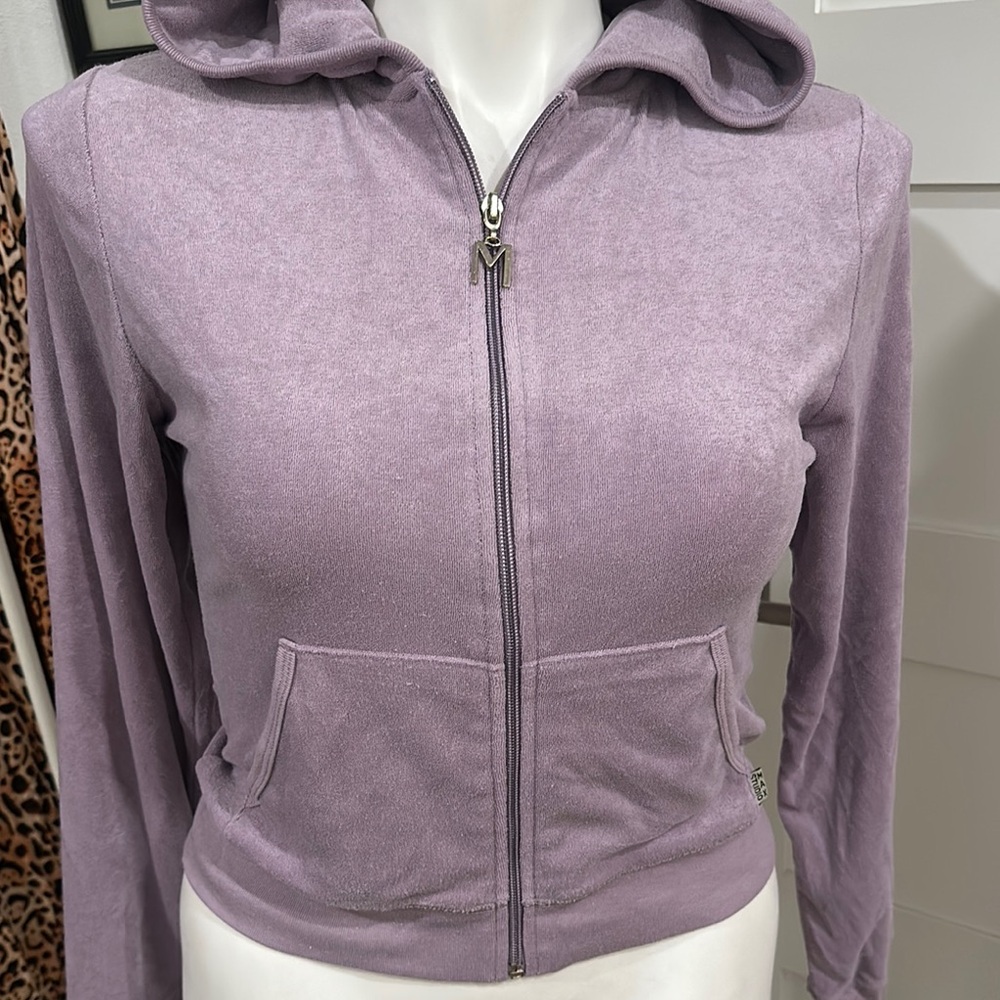 Lavender Zip-Up Hoodie Size L